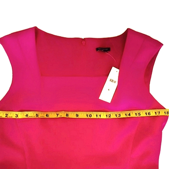 BNWT Ann Taylor pink midi dress (women size 6) - Picture 3 of 8